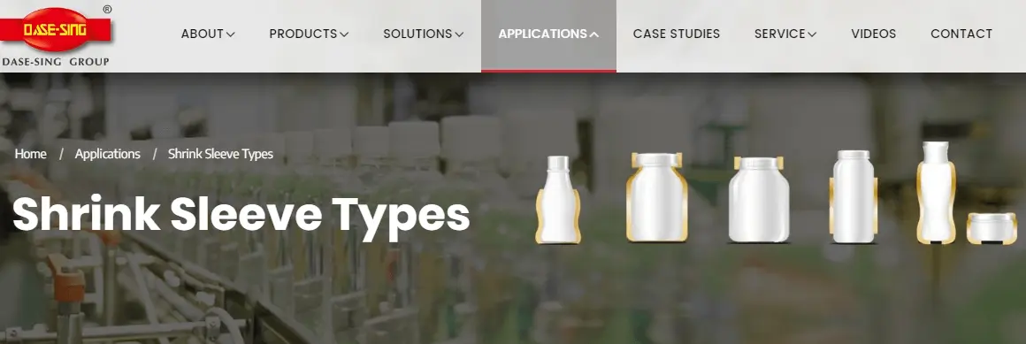 Haga clic en el sitio web para obtener más información sobre el video de DaseSing ShrinkSleeve