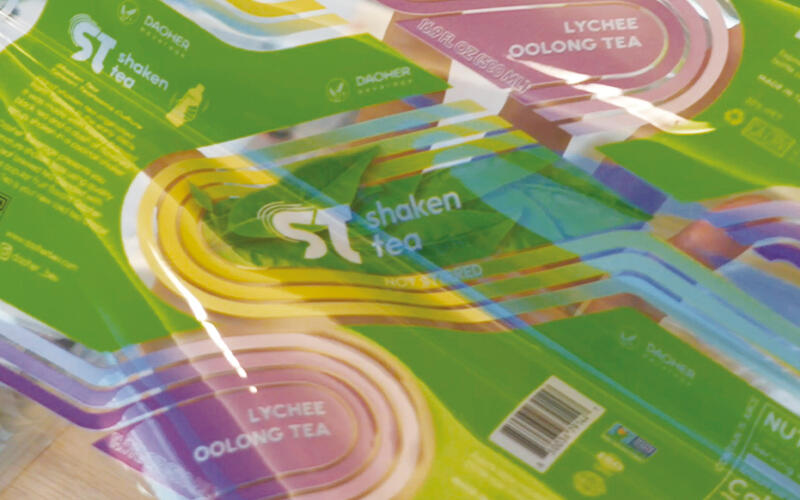 Etiquetas retráctiles personalizadas impresas digitalmente